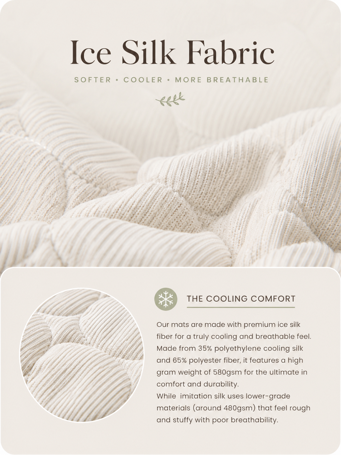 the cooling mat — for slow summer naps.