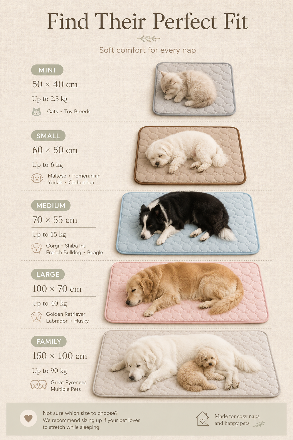 the cooling mat — for slow summer naps.